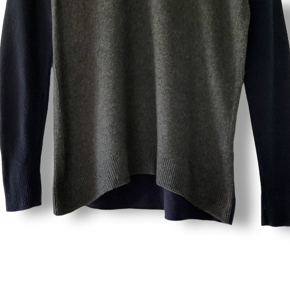 Madewell Kimball Colorblock Sweater Sz S Blue Gray Merino Wool Alpaca Blend - Picture 5 of 14